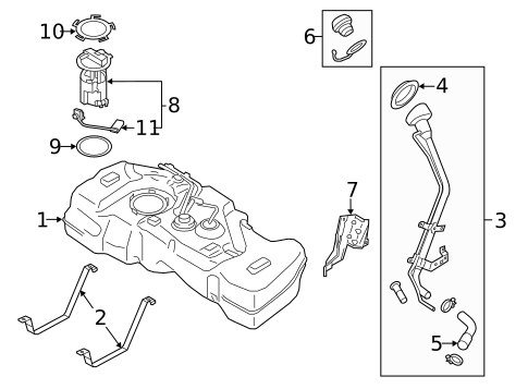 Fuel System Components for 2019 Nissan Sentra #0