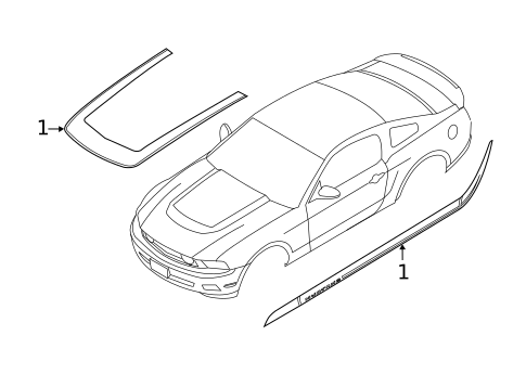 Stripe Tape for 2013 Ford Mustang #9