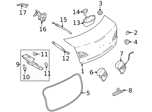 Trunk for 2011 Mazda 3 #0