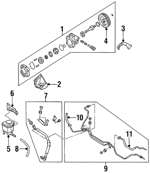 Pump & Hoses for 1995 Nissan Sentra #0