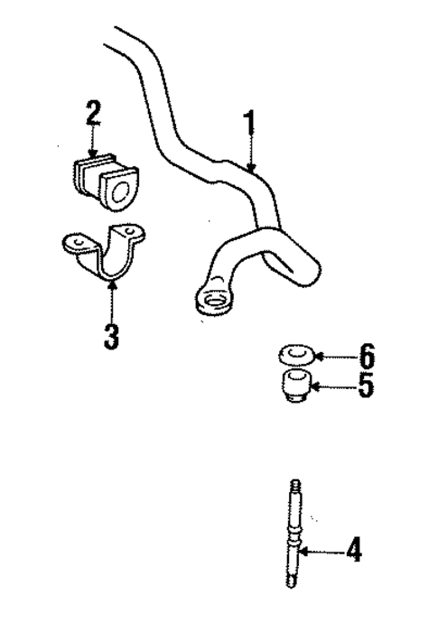 Stabilizer Bar & Components for 1997 Toyota Tercel #0