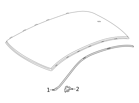 Exterior Trim - Roof for 2019 Mercedes-Benz S450 #0