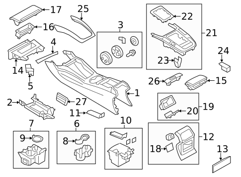 Console for 2017 Audi Q5 #0