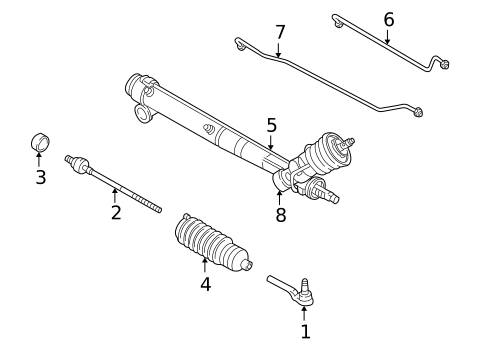 Steering Gear & Linkage for 1997 Chevrolet Corvette #0