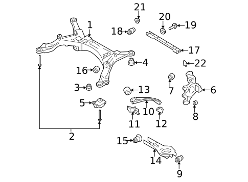Rear Suspension for 2005 Mercury Montego #1