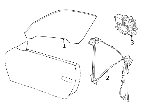 Glass - Door for 2008 Porsche 911 #0