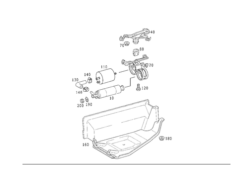 Fuel Pump Package for 1999 Mercedes-Benz E430 #1