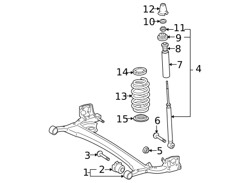 Rear Suspension for 2012 Toyota Yaris #2