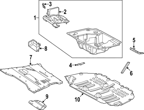 Rear Floor & Rails for 2025 Mercedes-Benz SL55 AMG #0