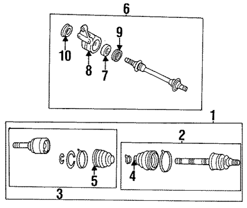 Drive Axles for 1995 Mazda 626 #1
