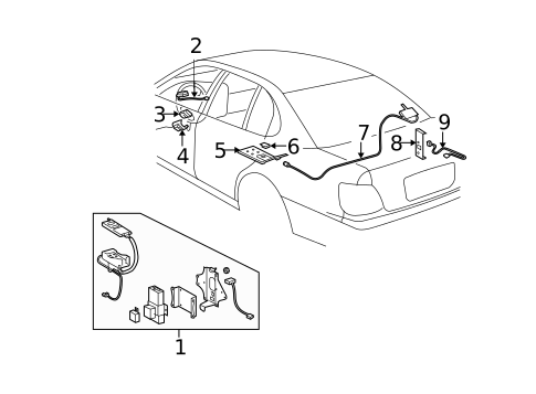 Electrical Components for 1998 Lexus GS300 #1