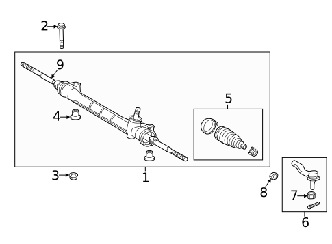 Steering Gear & Linkage for 2020 Toyota Corolla #0