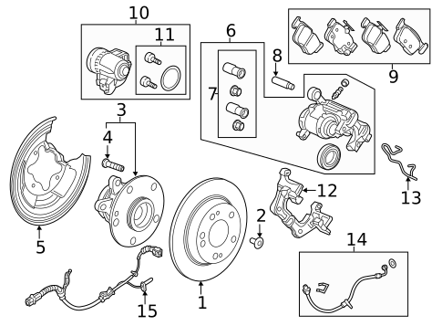 Brake Components for 2020 Honda Accord #0