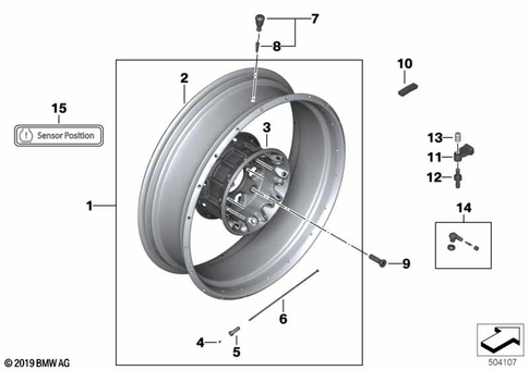 Spoke Wheel for 2018 BMW-Motorrad R 1250 GS #1