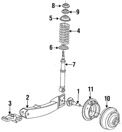 Rear Suspension for 1987 Dodge Omni #1