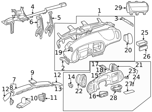 Instrument Panel for 2001 Saab 9-3 #1