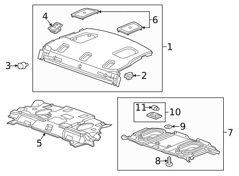 Interior Trim - Rear Body for 2015 Chevrolet Impala #0
