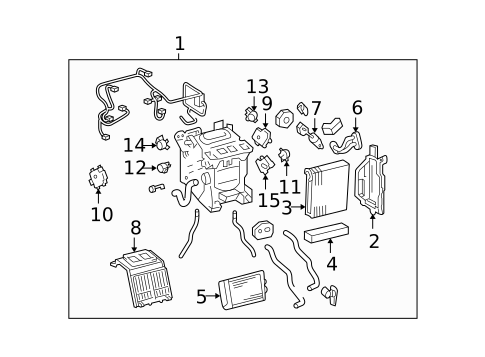 Condenser, Compressor & Lines for 2006 Lexus LS430 #1