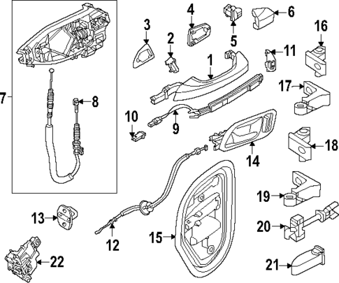 Lock & Hardware for 2025 Audi Q6 e-tron #1