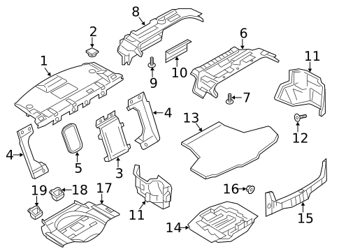 Interior Trim - Rear Body for 2019 INFINITI Q70 #3