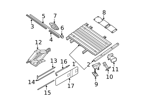 Floor - Pick UP Box for 2011 Nissan TITAN #1