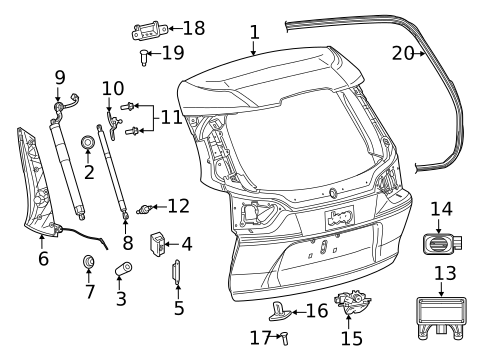 Liftgate for 2022 Jeep Cherokee #0