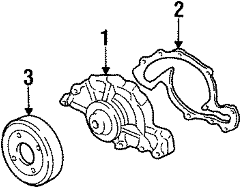 Water Pump for 1999 Oldsmobile Intrigue #0