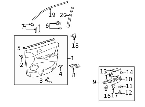 Switches for 2005 Toyota Sienna #2