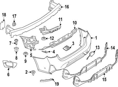 Bumper & Components - Rear for 2024 BMW 330i #0