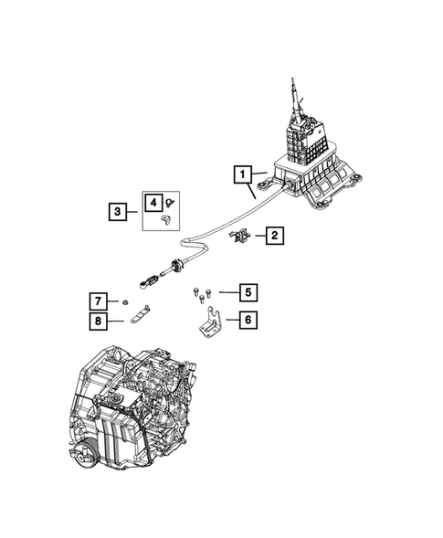 Gearshift Controls and Related Parts for 2016 Fiat 500L #1