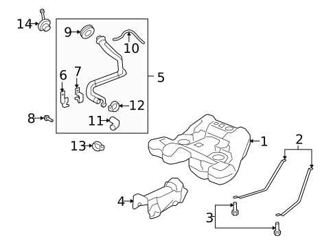 Fuel System Components for 2009 Pontiac G8 #1