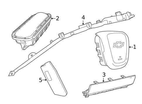 Air Bag Components for 2017 Chevrolet SS #0