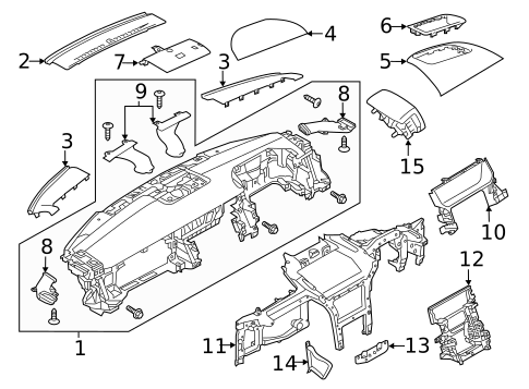 Instrument Panel for 2019 Land Rover Range Rover Sport #0