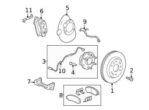 Front Brakes for 2015 Chevrolet Express 2500 #26