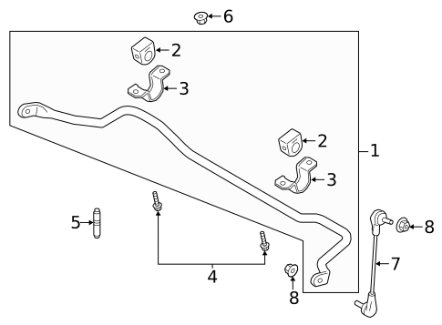 Stabilizer Bar & Components for 2025 Ford Bronco #0