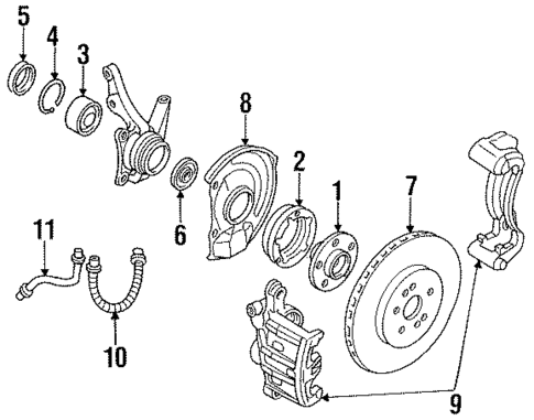 Front Brakes for 1993 Dodge Stealth #0