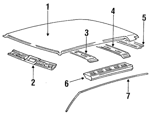 Roof for 1992 Mitsubishi Precis #1