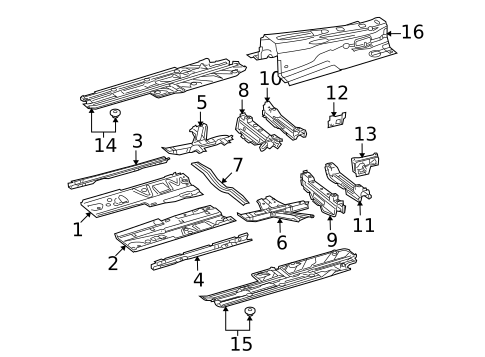 Floor for 2014 Mercedes-Benz GLK350 #0