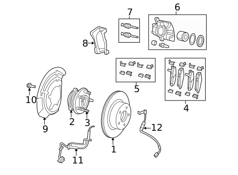 Front Brakes for 2018 Jeep Wrangler #1