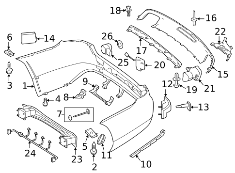 Bumper & Components - Rear for 2010 Mercedes-Benz Sprinter 2500 #1