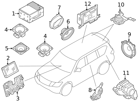 Antenna & Radio for 2014 INFINITI QX80 #1