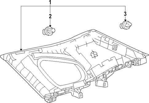Interior Trim - Quarter Panels for 2025 Lexus RX450h+ #1