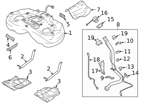 Fuel System Components for 2024 Subaru Legacy #0