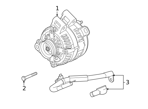 Alternator for 2011 Chevrolet Equinox #0