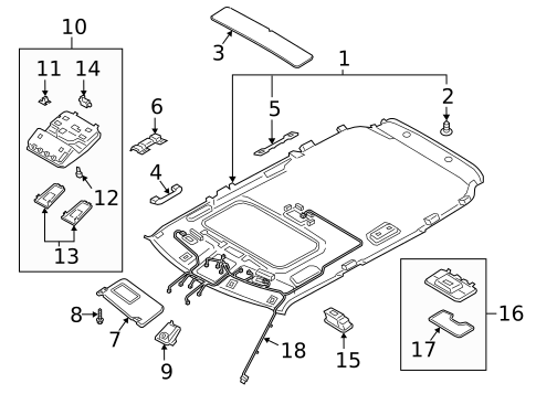 Interior Trim - Roof for 2023 Kia Soul #0