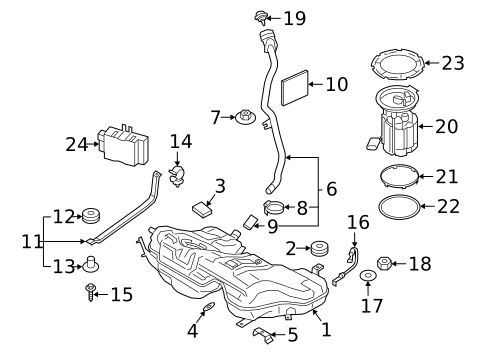 Fuel System Components for 2018 BMW 330e #0