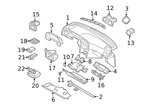 Instrument Panel for 2004 Volvo S40 #0