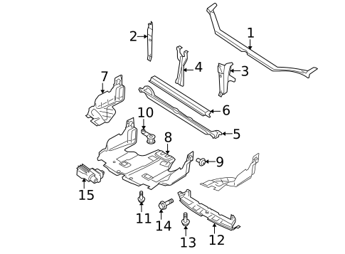 Radiator Support for 2007 Subaru Legacy #0