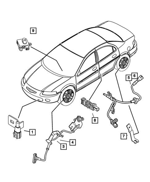Sensors for 2006 Chrysler Sebring #0