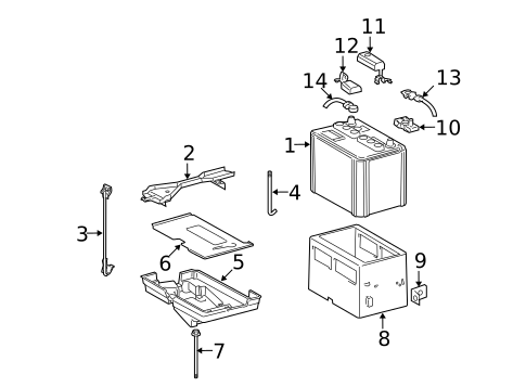 Battery for 2010 Lexus GS460 #0